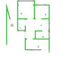 鼓楼三条巷小区3室1厅1卫76㎡户型图