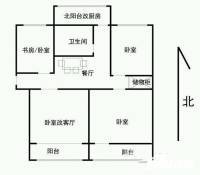 峨嵋岭4室1厅1卫98㎡户型图