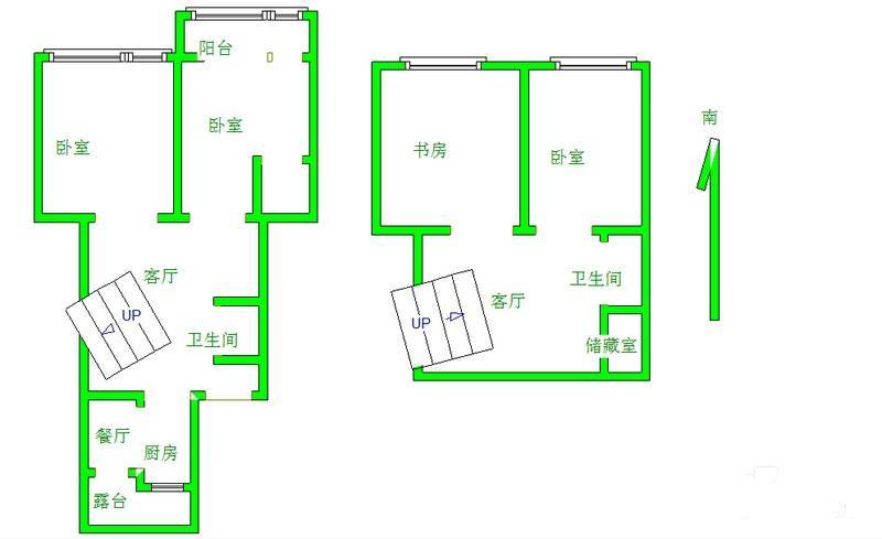 鼓楼四条巷住宅4室3厅3卫161㎡户型图