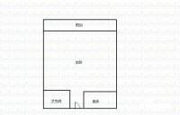 凤凰三村1-20号1室1厅1卫31㎡户型图