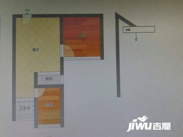 蔚蓝之都2室1厅1卫70㎡户型图