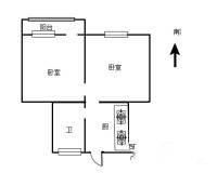 广州路一中心2室0厅1卫51㎡户型图