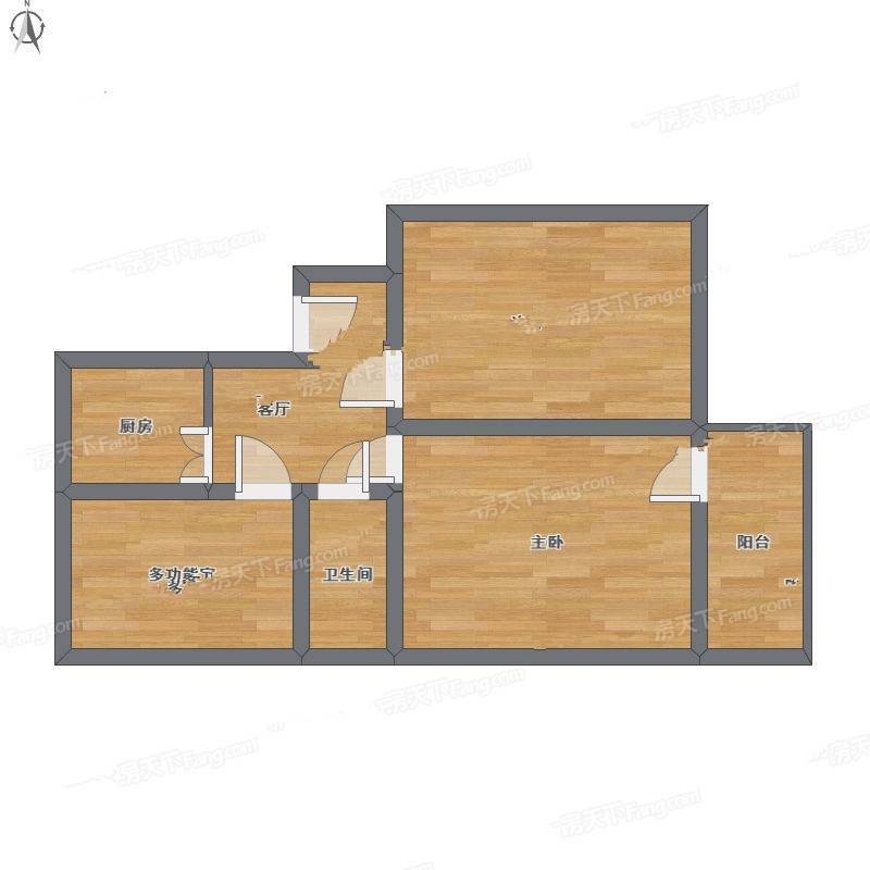 白下二条巷2室1厅0卫75㎡户型图