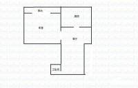 玉带园1室1厅1卫42㎡户型图