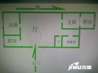 五塘村2室1厅1卫66㎡户型图