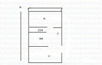 霞光里2室1厅1卫53㎡户型图