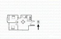 集虹苑2室1厅1卫57㎡户型图