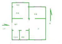 集虹苑3室1厅1卫65㎡户型图