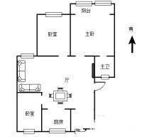 文云巷小区3室2厅2卫135㎡户型图