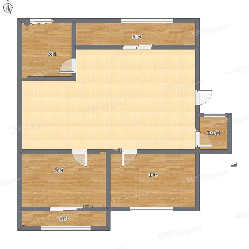 复成里住宅3室1厅0卫120㎡户型图