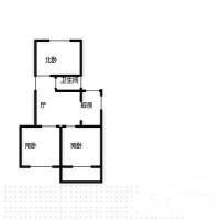紫竹林42号小区3室1厅1卫87㎡户型图