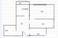 东井村3号3室1厅1卫69㎡户型图