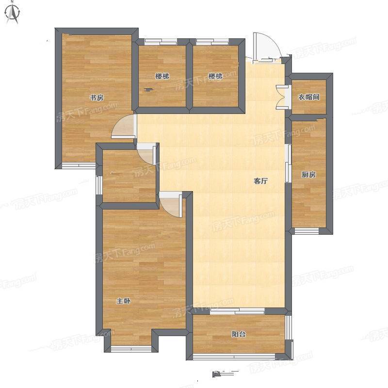 融侨中央花园三期2室2厅0卫89㎡户型图