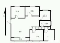 清新家园3室1厅1卫130㎡户型图