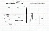 春光里小区3室2厅1卫75㎡户型图