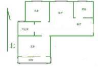 浦州花园2室2厅1卫104㎡户型图