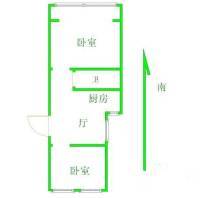 扇骨营住宅2室2厅1卫83㎡户型图