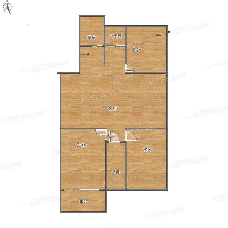 拉萨路住宅4室2厅0卫126㎡户型图