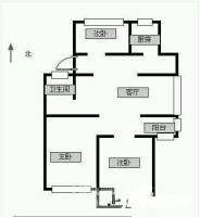 话园3室2厅1卫101㎡户型图