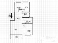 仙林南大教师公寓3室2厅1卫93㎡户型图