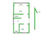 上海路2室1厅1卫65㎡户型图