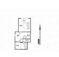 黑龙江路2巷2室1厅1卫46㎡户型图