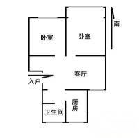 秦淮花园2室1厅1卫71㎡户型图