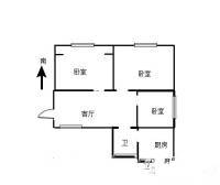 东沟巷住宅3室1厅1卫74㎡户型图