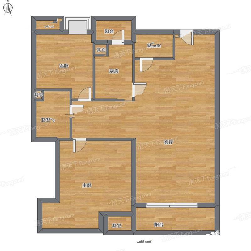 万科光明城市2室1厅0卫90㎡户型图