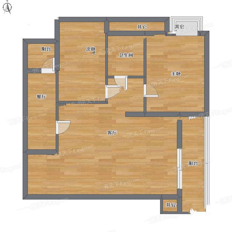 万科光明城市2室1厅0卫98㎡户型图