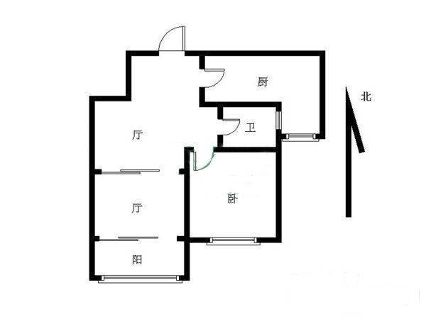 拉德芳斯2室2厅1卫71㎡户型图