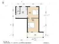 南炼三村2室0厅1卫48.3㎡户型图