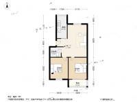 晓庄47号小区2室1厅1卫70.1㎡户型图