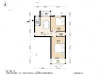 峨嵋岭2室1厅1卫62.3㎡户型图