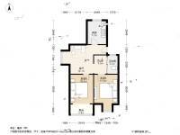花开园2室1厅1卫65.4㎡户型图