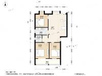 花开园3室1厅1卫91.7㎡户型图