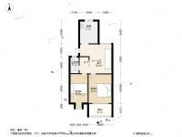 花开园2室2厅1卫65.1㎡户型图