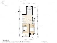 花开园2室1厅1卫63.2㎡户型图