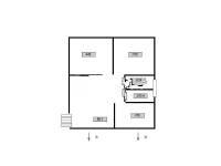 三条巷住宅3室2厅1卫117㎡户型图