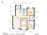 御水湾花园3室1厅2卫124.2㎡户型图