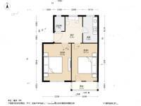 定淮门3号2室1厅1卫65.8㎡户型图