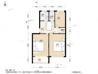 定淮门3号3室1厅1卫68㎡户型图