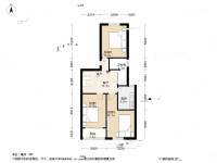 秦状元里3室1厅1卫87.3㎡户型图