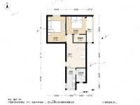 秦状元里2室1厅1卫66.7㎡户型图