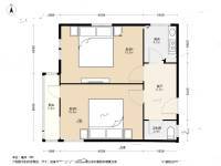象房村2室1厅1卫57㎡户型图