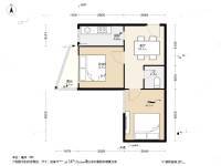 白衣庵2室1厅1卫56.7㎡户型图