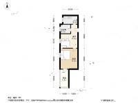 白衣庵1室1厅1卫44.9㎡户型图