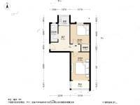 集虹苑2室1厅1卫54.3㎡户型图