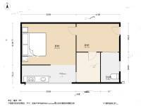 集虹苑2室0厅1卫39.5㎡户型图