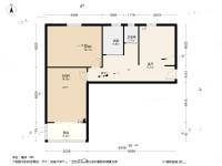 集虹苑2室2厅1卫77.1㎡户型图